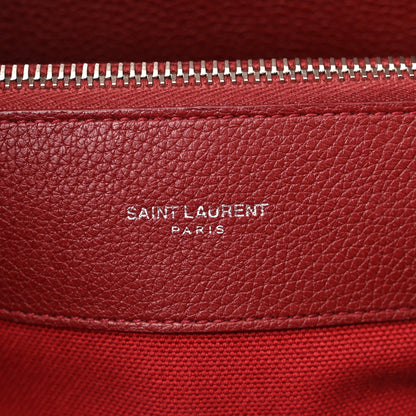 Saint Laurent Grained Calfskin Small Supple Sac De Jour Dark Pallisandre 7 of 11