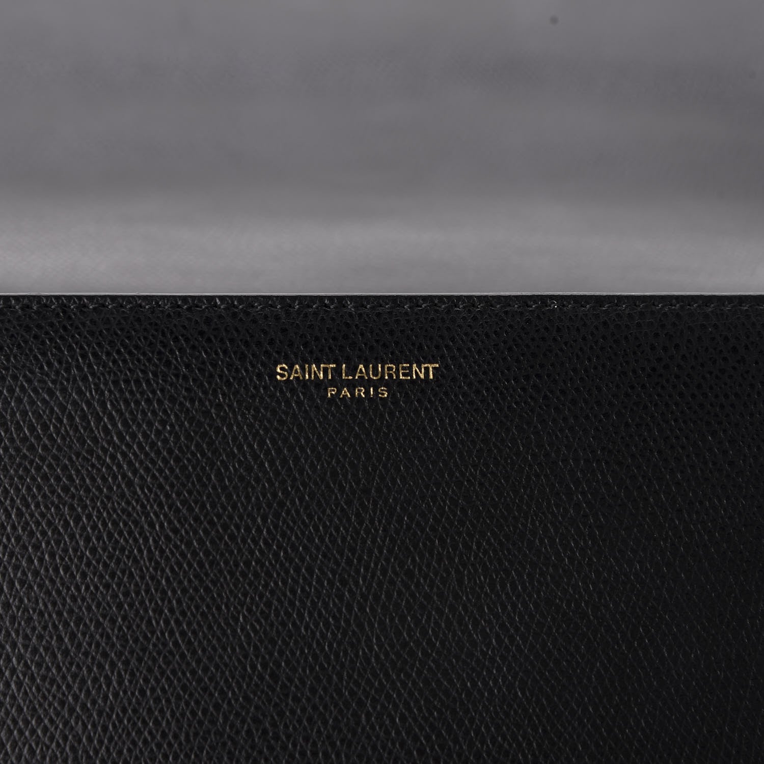 Saint Laurent Textured Calfskin Medium Classic Monogram Universite Bag Black 8 of 11