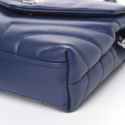 Saint Laurent Calfskin Y Quilted Monogram Toy Loulou Chain Satchel Denim 9 of 10