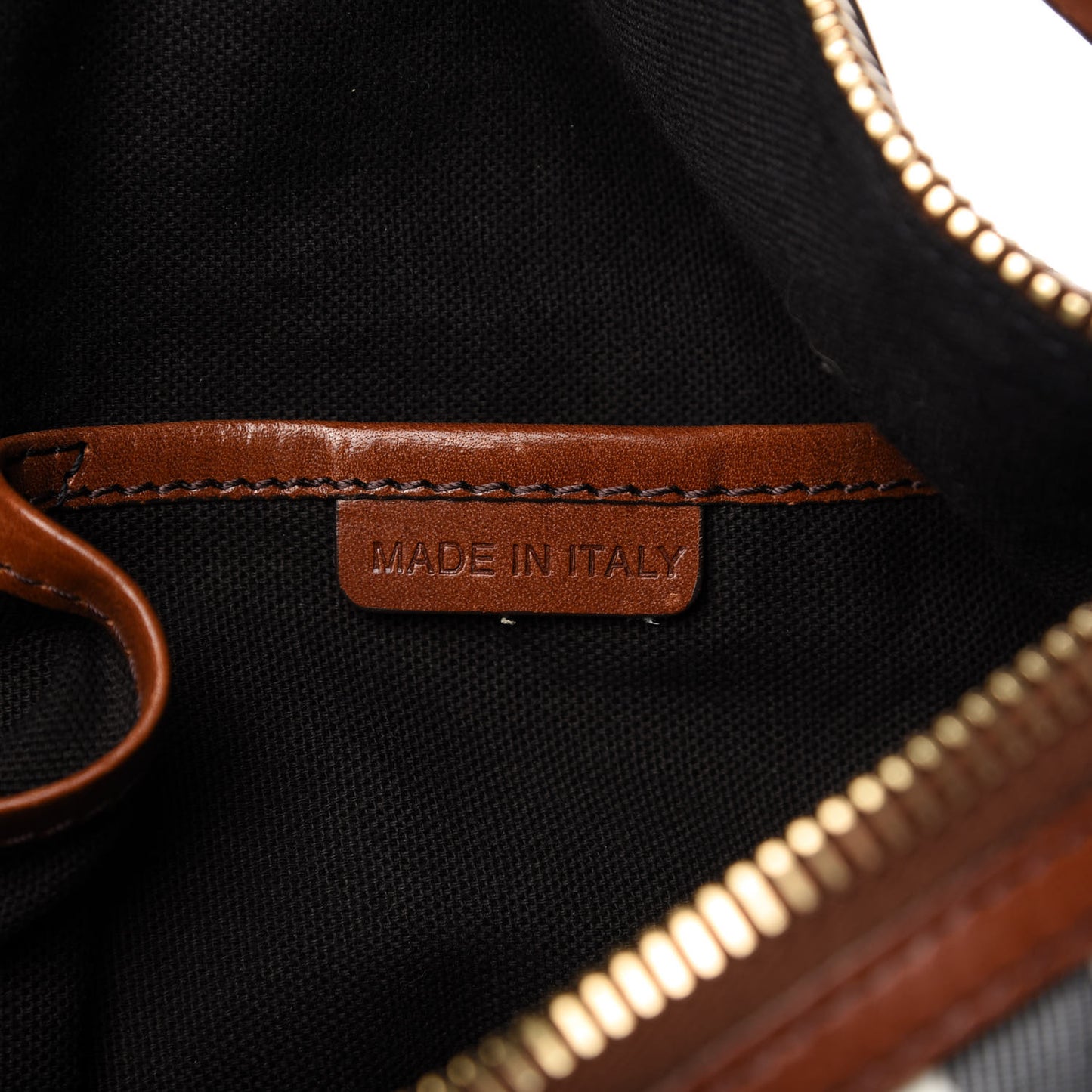 House Check Bridle Calfskin Small Ledbury Hobo Dark Tan