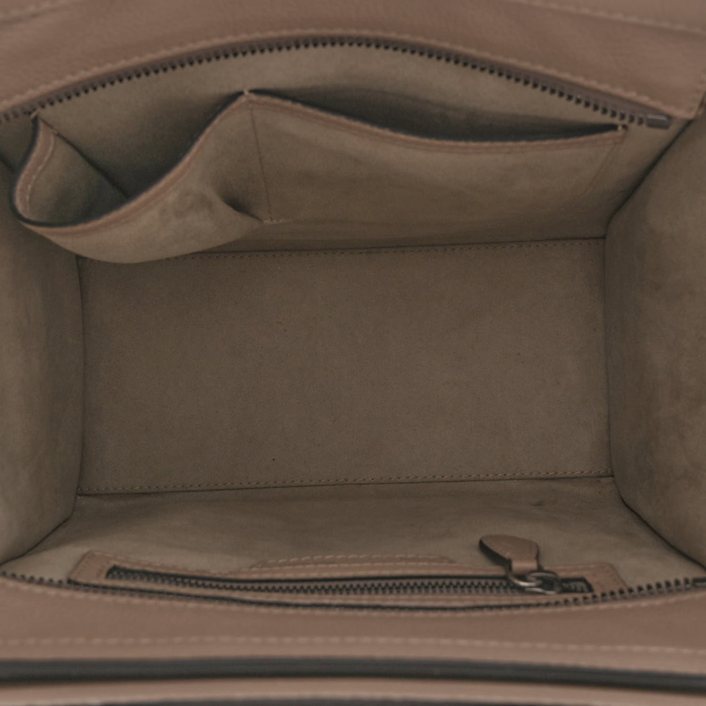 Drummed Calfskin Micro Luggage Dune
