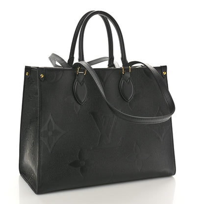 Louis Vuitton Empreinte Monogram Giant OnTheGo MM Black 3 of 9