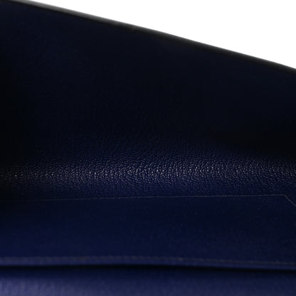 Hermes Chevre Mysore Medor 23 Clutch Bleu Encre 5 of 10