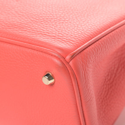 Christian Dior Bullcalf Large Diorissimo Tote True Red 12 of 16