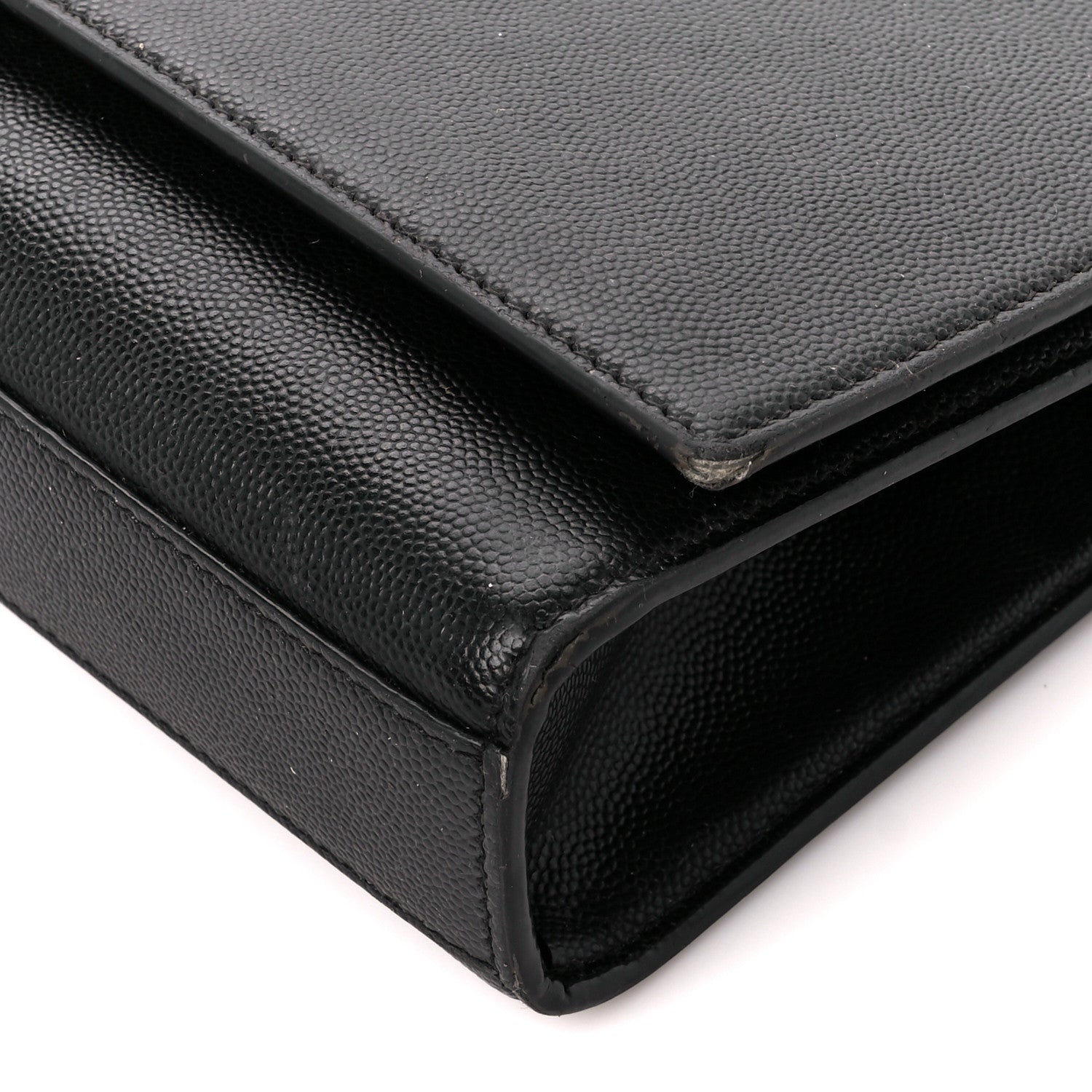 Saint Laurent Grain De Poudre Medium Classic Monogram Kate Satchel Black 11 of 11