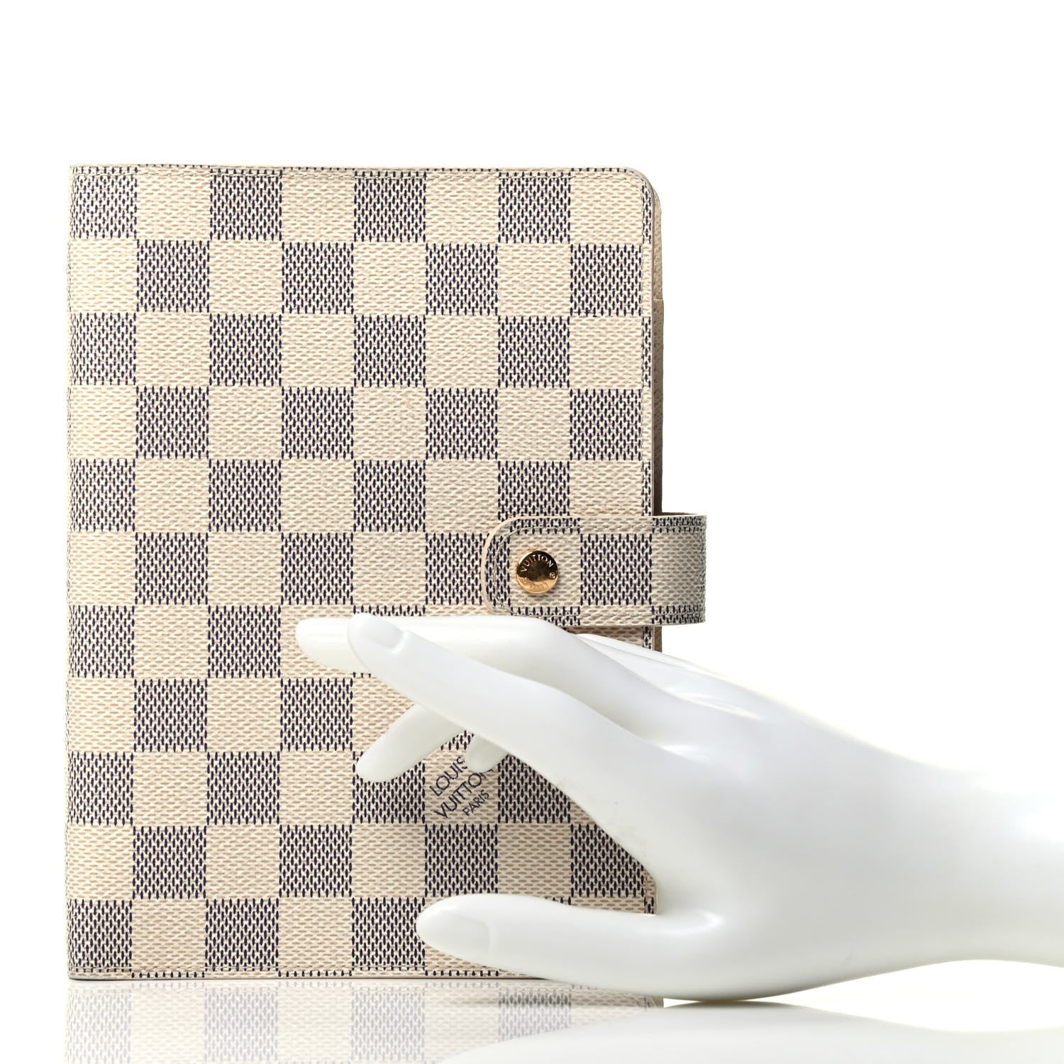 Louis Vuitton Damier Azur Medium Ring Agenda Cover 2 of 7
