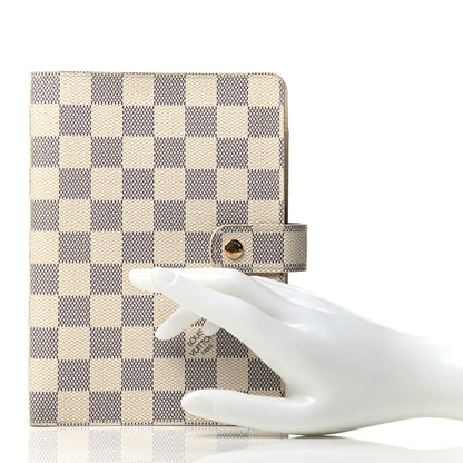 Louis Vuitton Damier Azur Medium Ring Agenda Cover 2 of 7