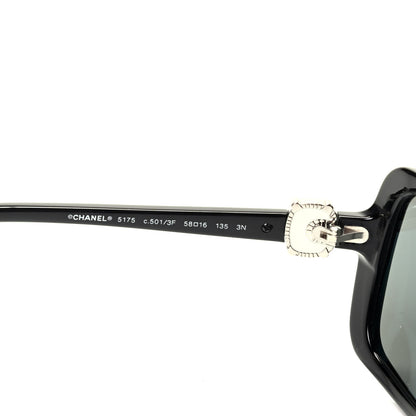 Chanel Acetate CC Logo Sunglasses 5175 Black 4 of 6