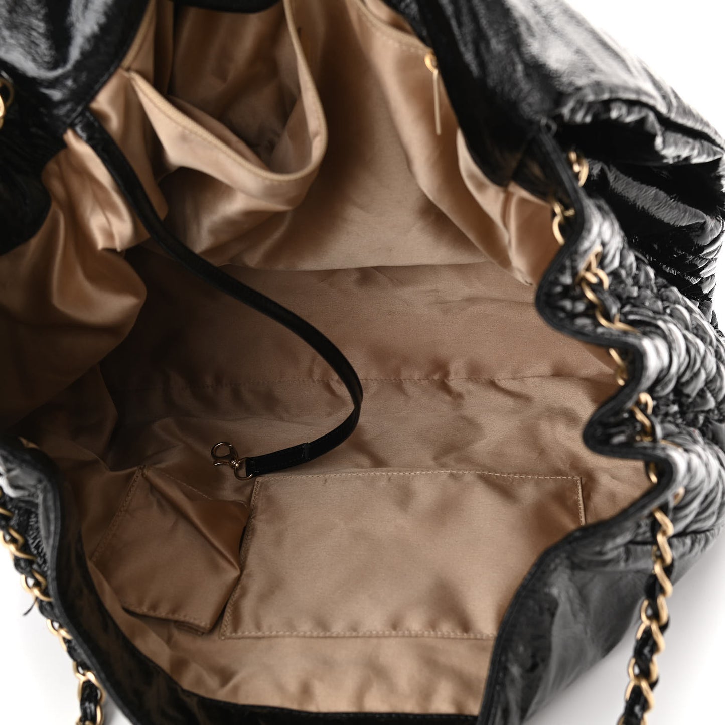 Vinyl XL Rock and Chain Flap Black