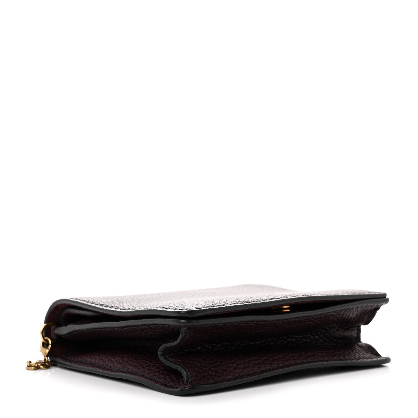 Grained Calfskin D-Bee Crossbody Burgundy
