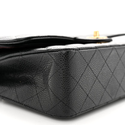 Chanel Caviar Quilted Medium Double Flap Black 9 of 11