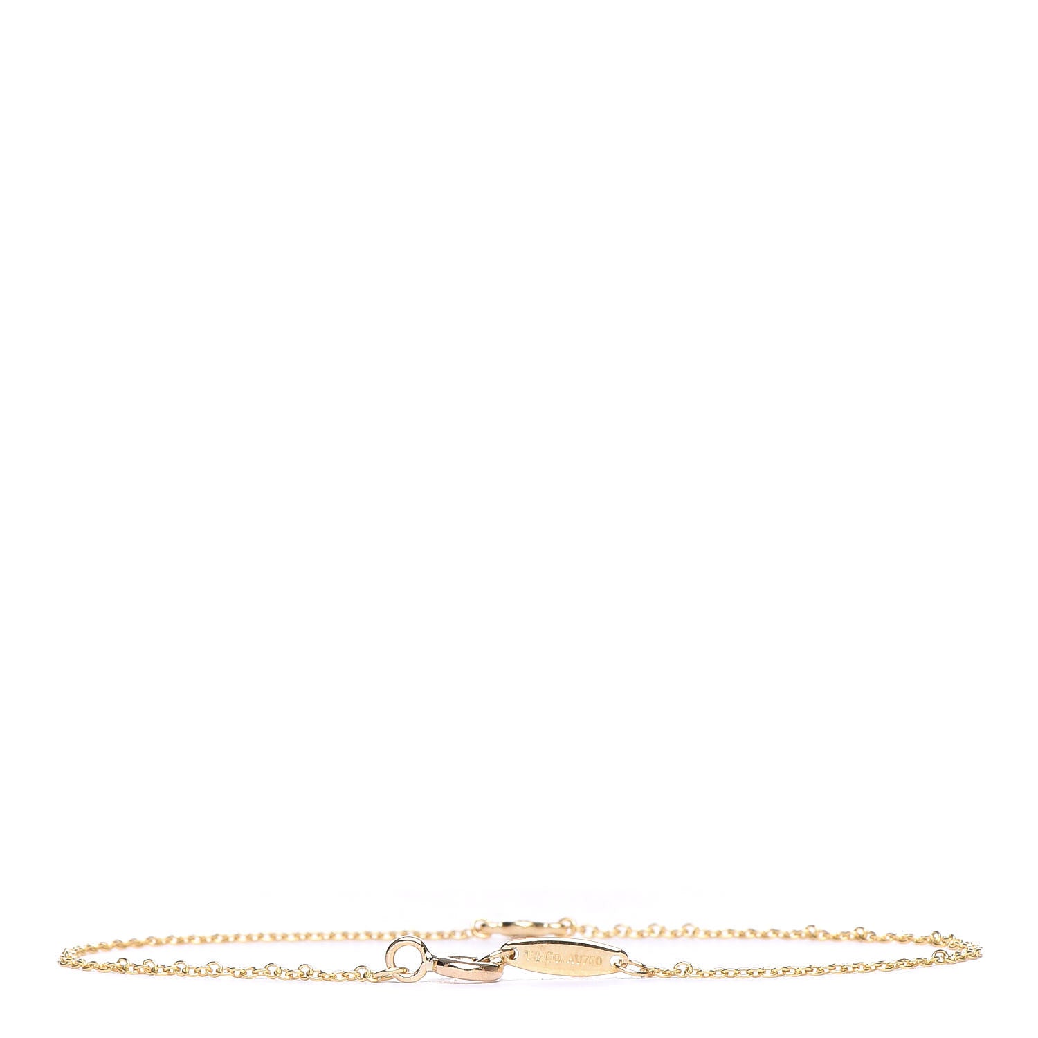 Tiffany 18K Yellow Gold Diamond .03ct Elsa Peretti Diamonds by the Yard Bracelet 3 of 6
