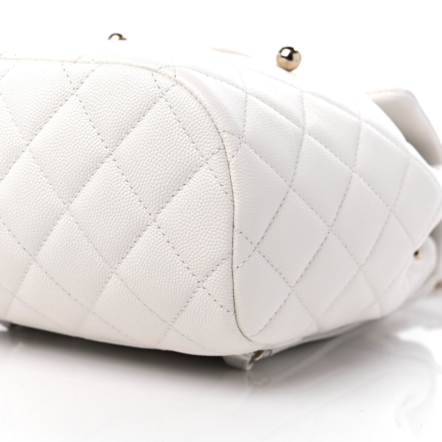 Caviar Quilted Mini Urban Spirit Backpack White