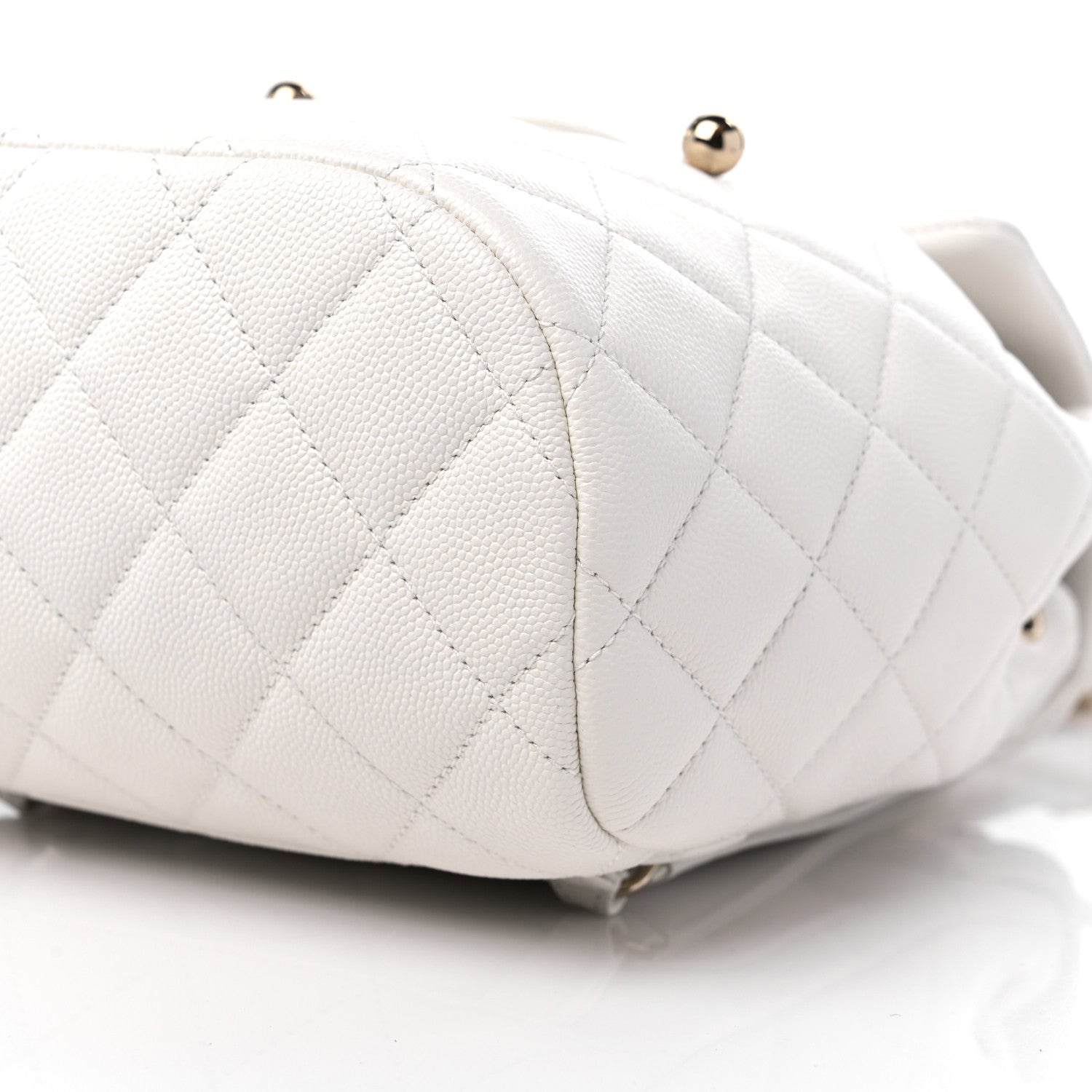 Chanel Caviar Quilted Mini Urban Spirit Backpack White 9 of 9