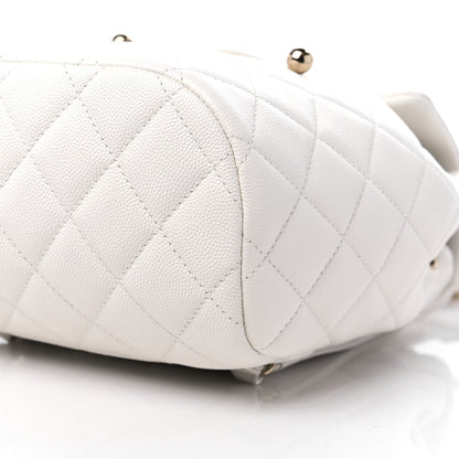 Chanel Caviar Quilted Mini Urban Spirit Backpack White 9 of 9