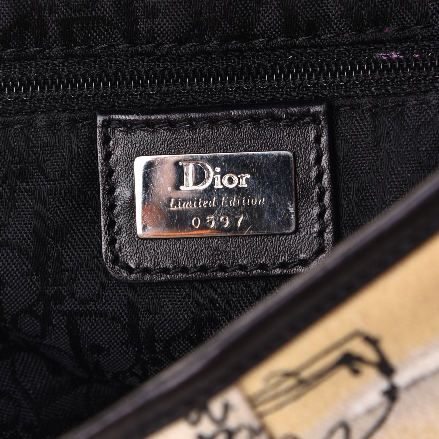 Canvas Paris 50s Saddle Bag Multicolor