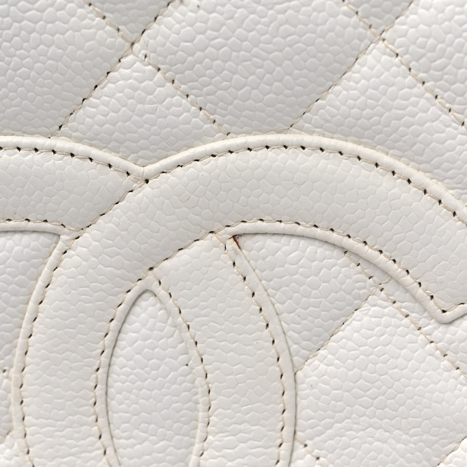 Chanel Caviar Quilted Petit Shopping Tote PST White 17 of 18