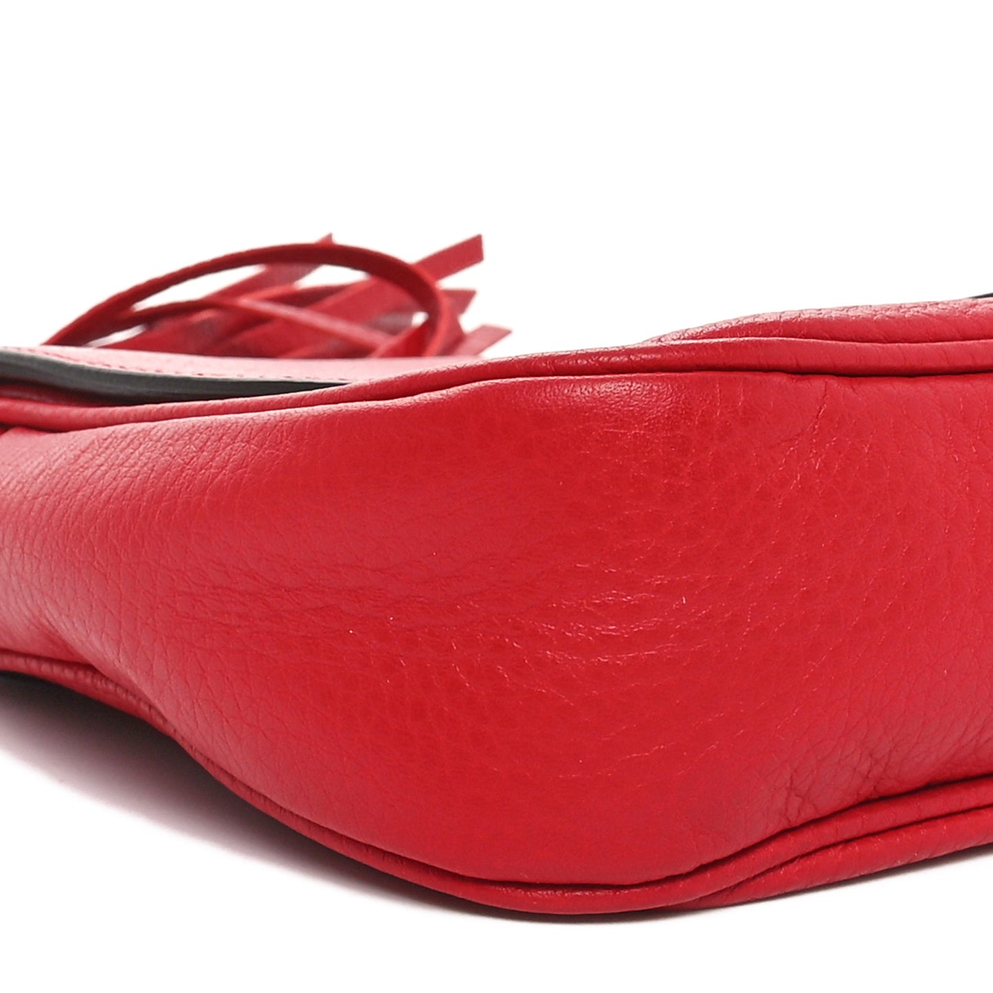 Pebbled Calfskin Medium Soho Flap Crossbody Tabasco Red