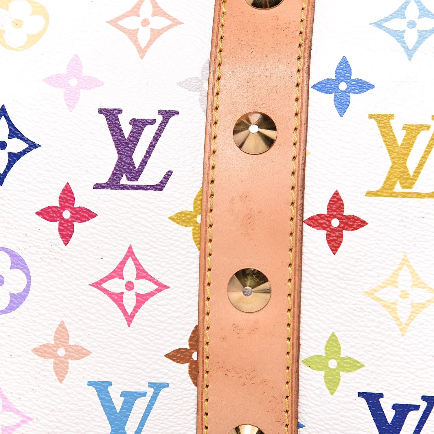 Louis Vuitton Monogram Multicolor Keepall 45 White 10 of 18