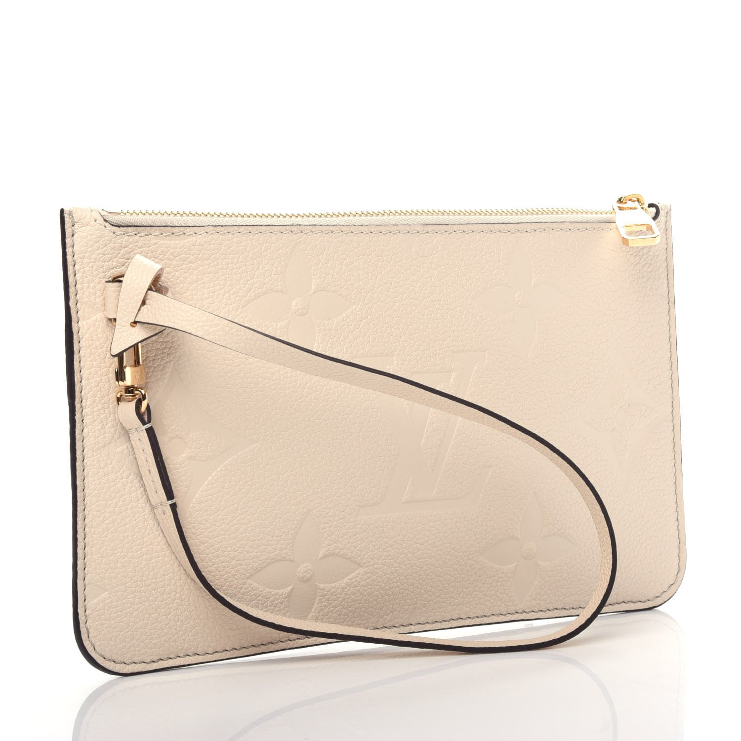 Louis Vuitton Empreinte Monogram Giant Neverfull MM Pochette Cream 2 of 6