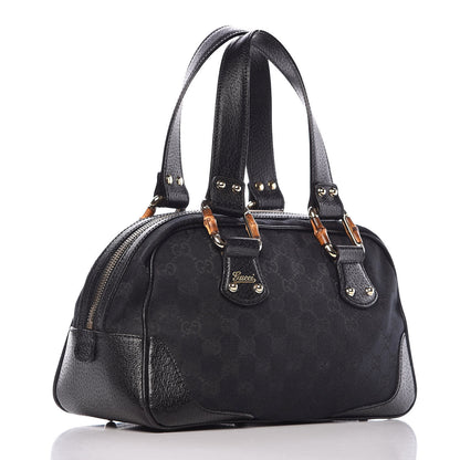 Gucci Monogram Bamboo Boston Black 3 of 7