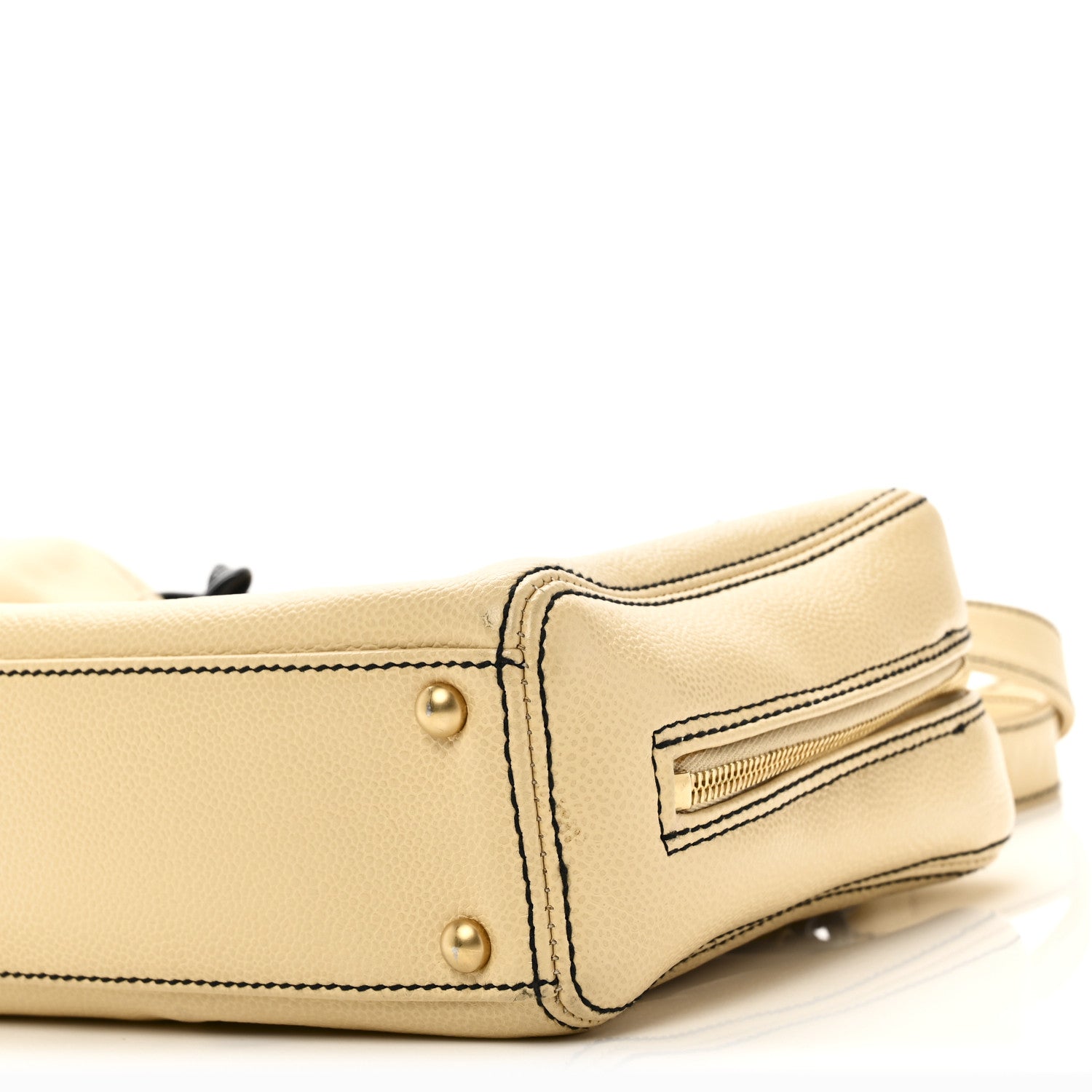 Chanel Caviar Bekko Chain CC Bowler Beige 10 of 10