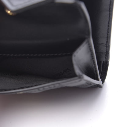 Burberry Lambskin Quilted Check Folding Wallet Black 5 of 12