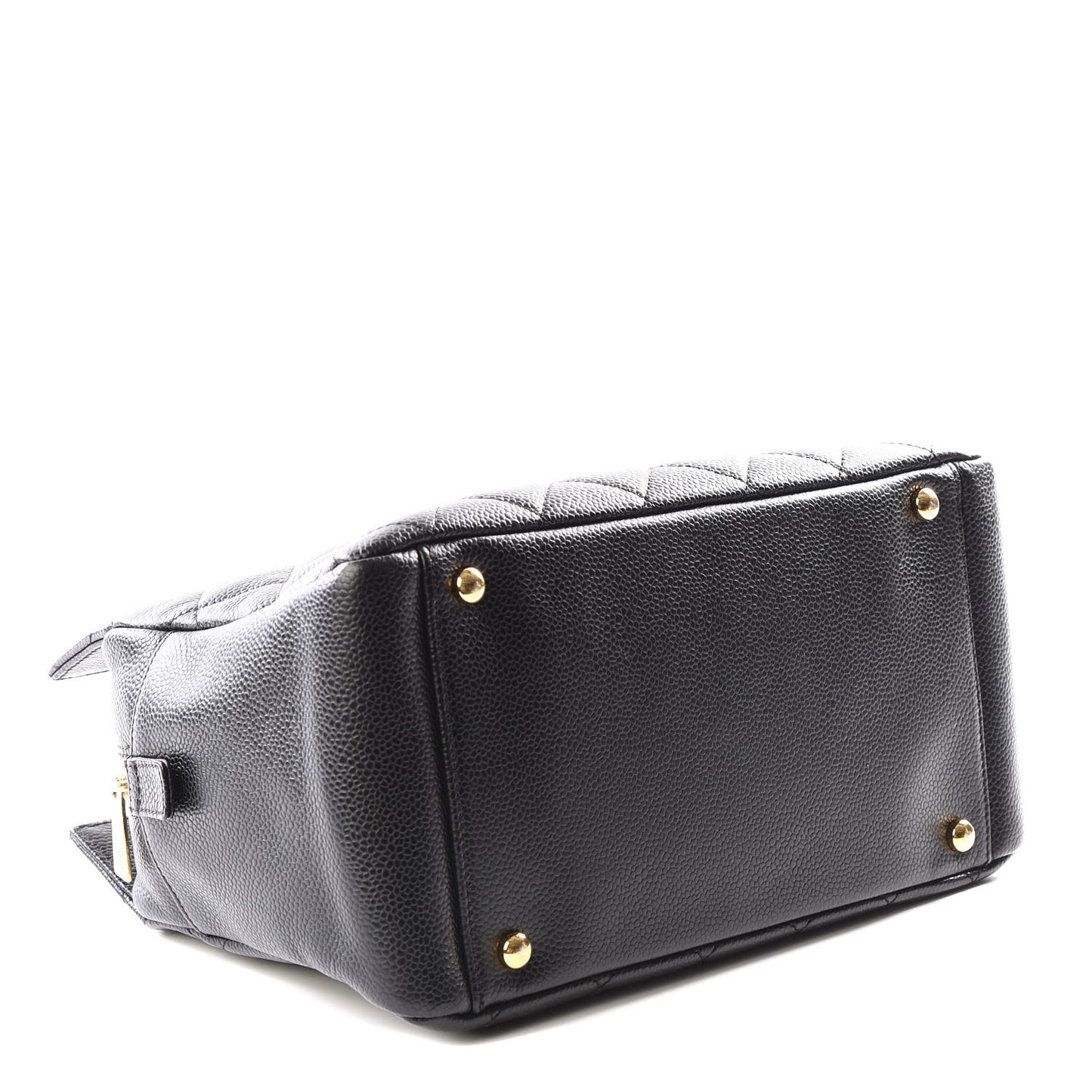 Caviar Quilted Petit Timeless Tote PTT Black