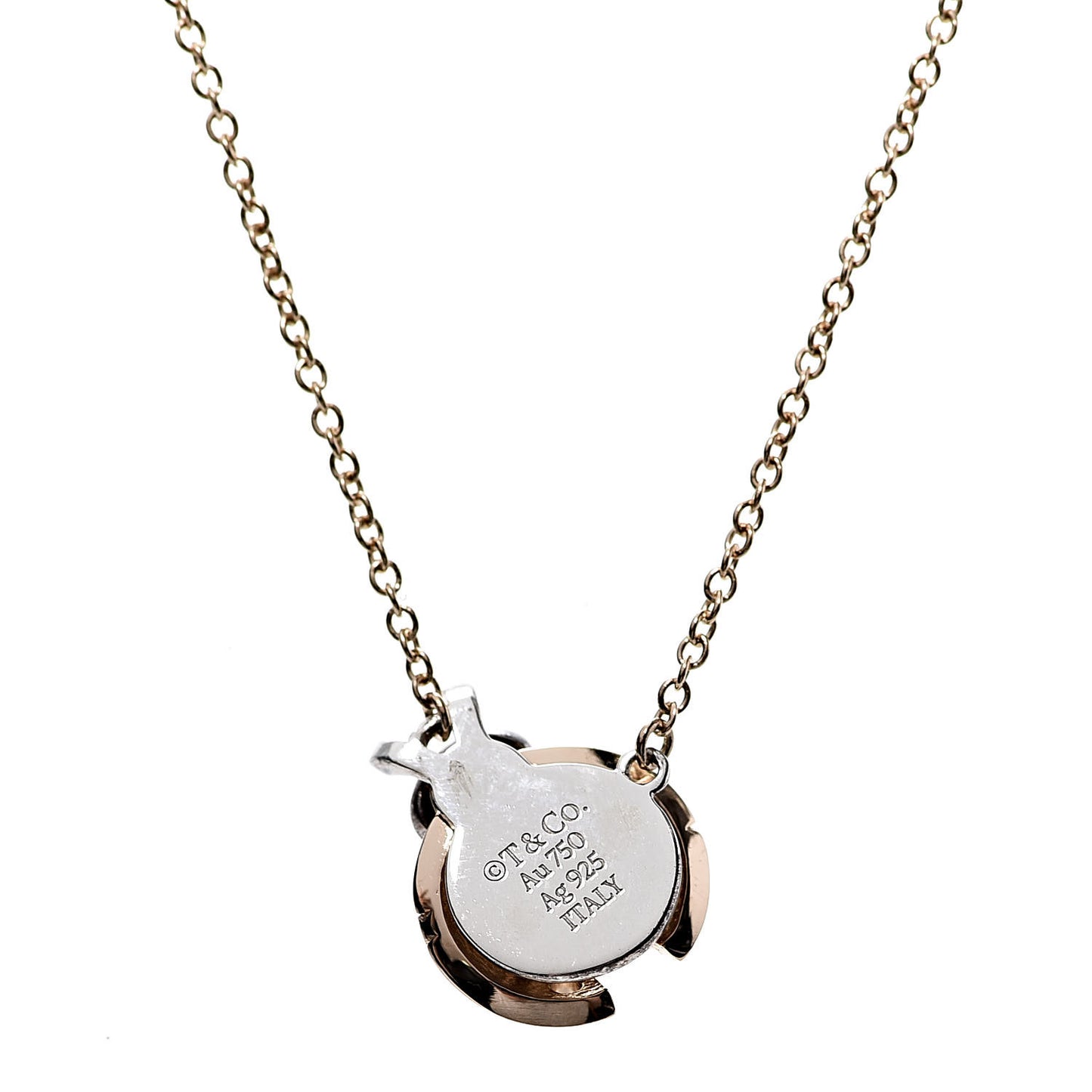 18K Rose Gold Sterling Silver Return to Love Bugs Ladybug Pendant Necklace