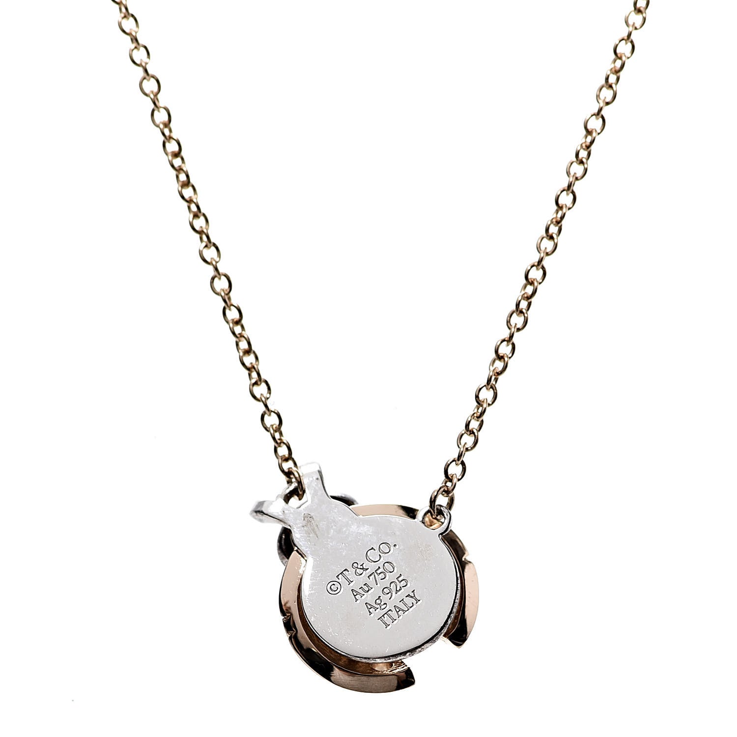 Tiffany 18K Rose Gold Sterling Silver Return to Love Bugs Ladybug Pendant Necklace 5 of 8