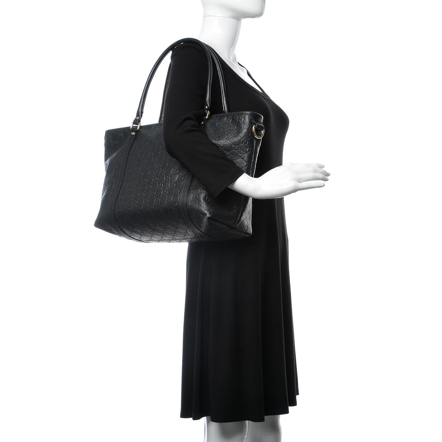 Gucci Guccissima Vitello Tender Medium Joy Tote Black 2 of 16