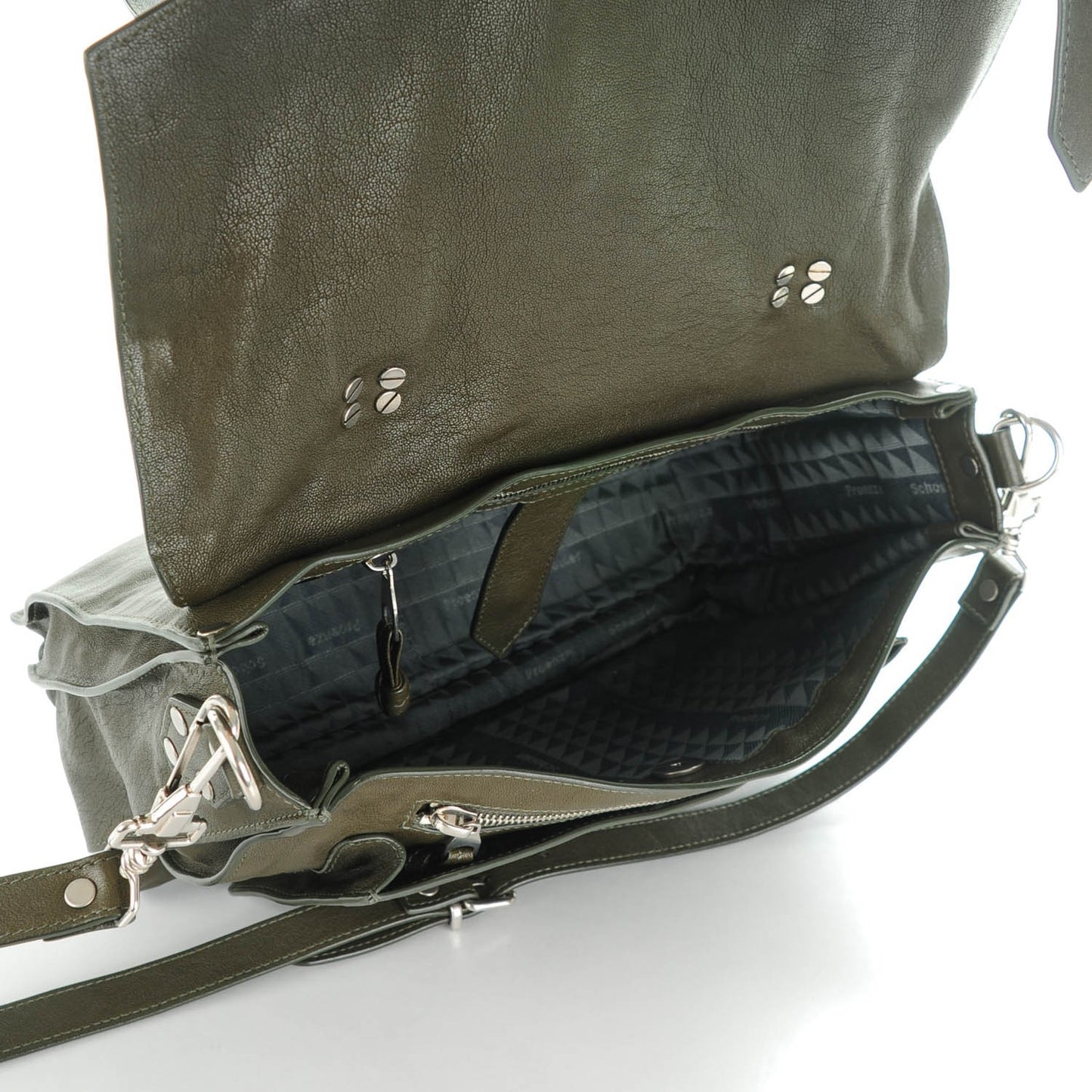Lambskin Medium PS1 Satchel Military