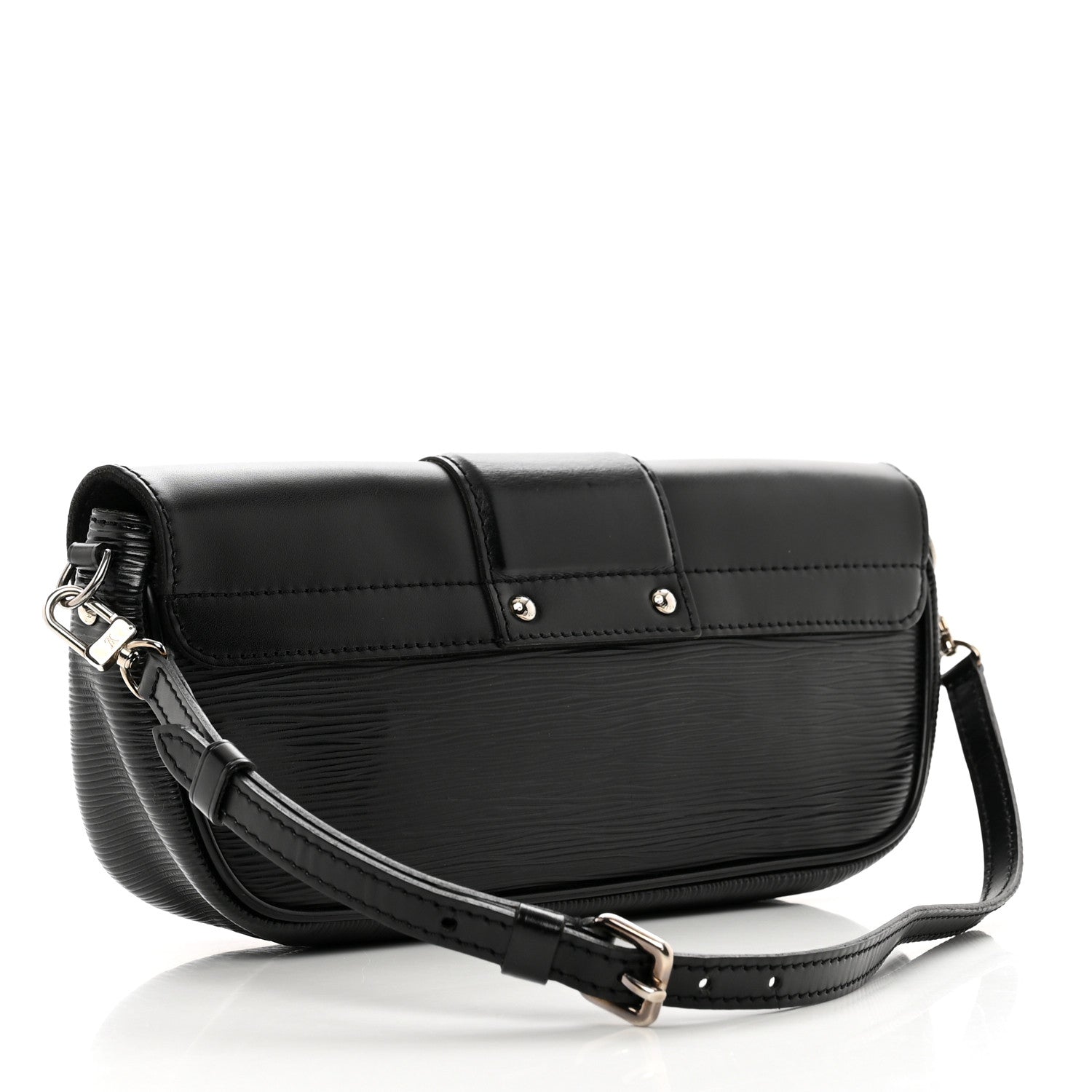 Louis Vuitton Epi Montaigne Clutch Black 3 of 9