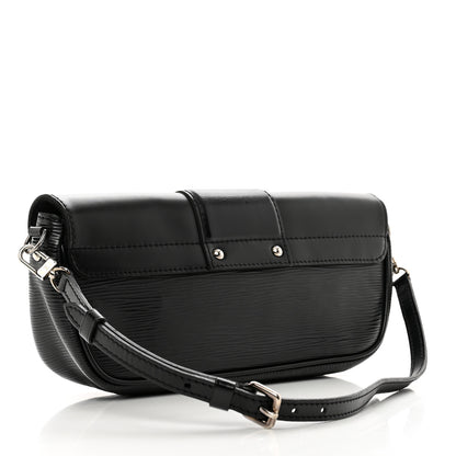 Louis Vuitton Epi Montaigne Clutch Black 3 of 9