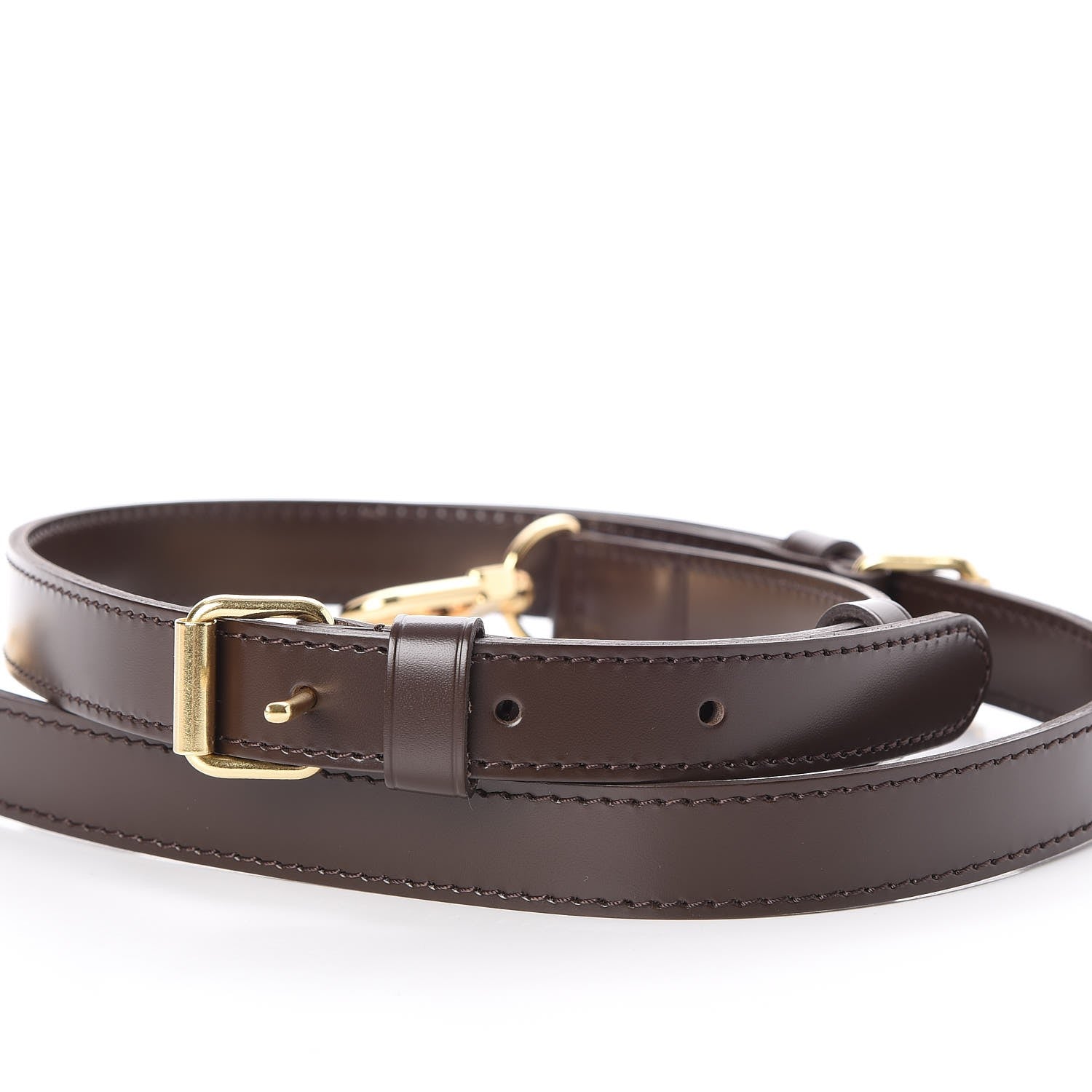 Louis Vuitton Calfskin Adjustable Speedy Bandouliere Shoulder Strap Brown 3 of 4