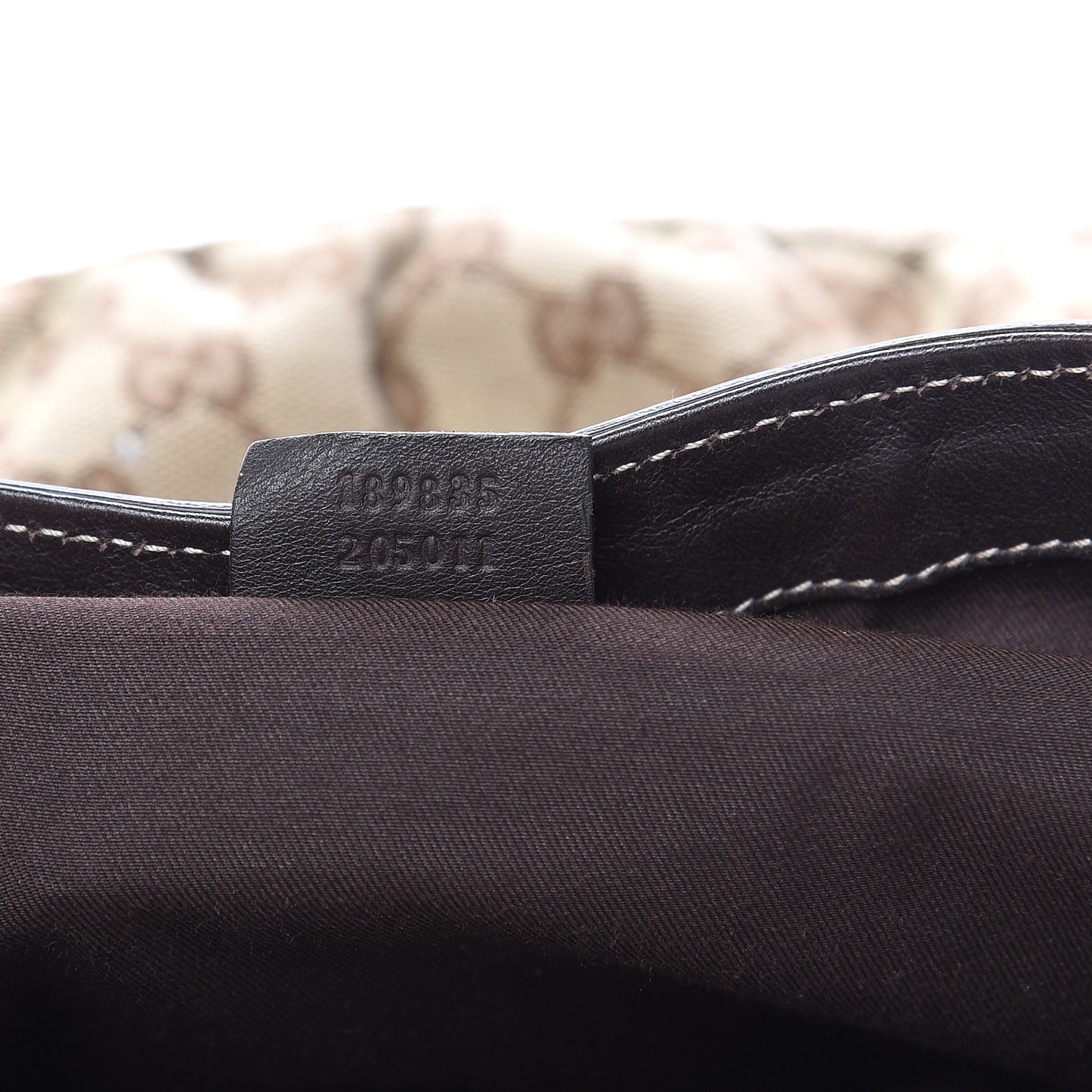 Monogram Large D Gold Hobo Dark Brown