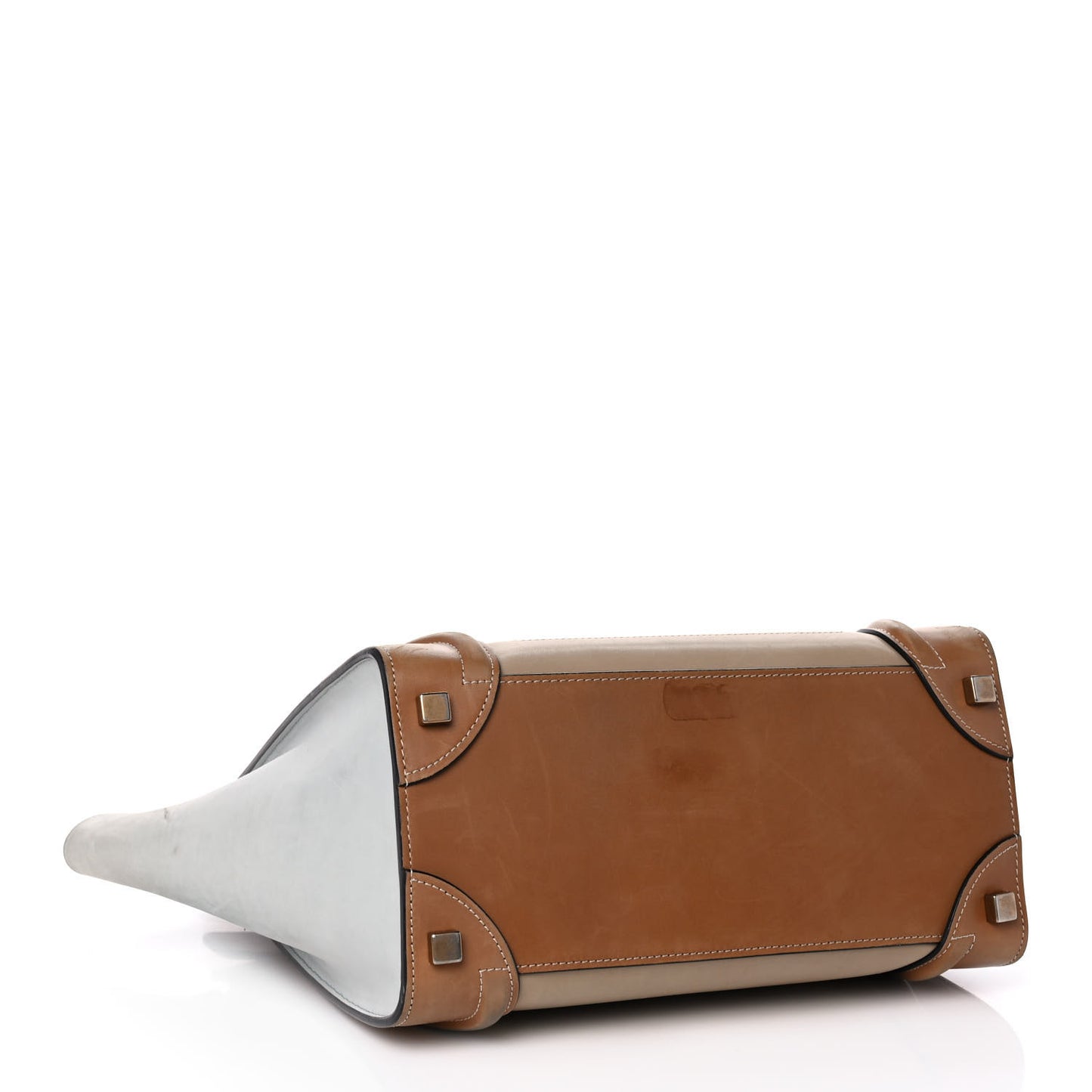 Smooth Calfskin Suede Micro Tri-Color Luggage Multicolor