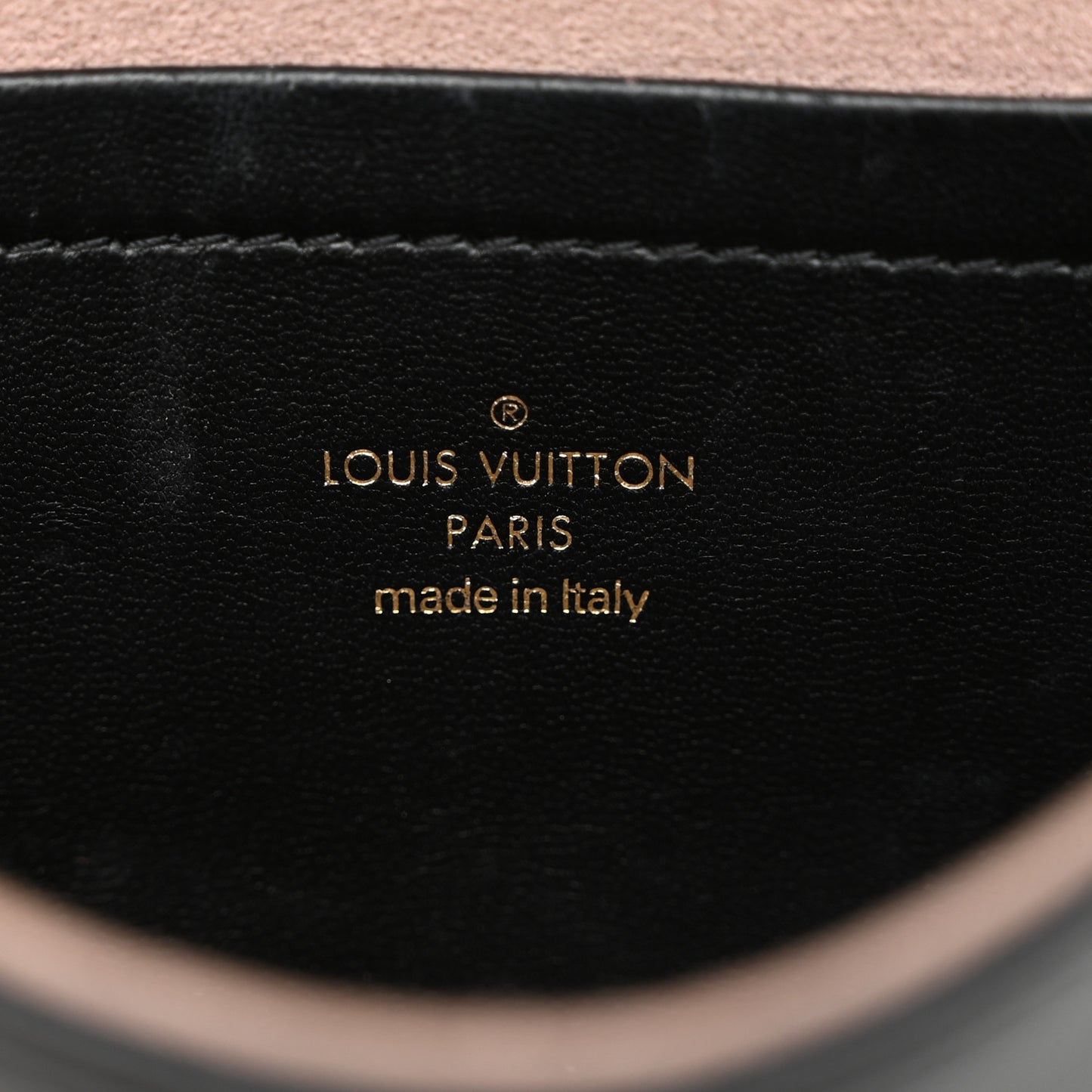 Lambskin Embossed Monogram Pochette Coussin Black