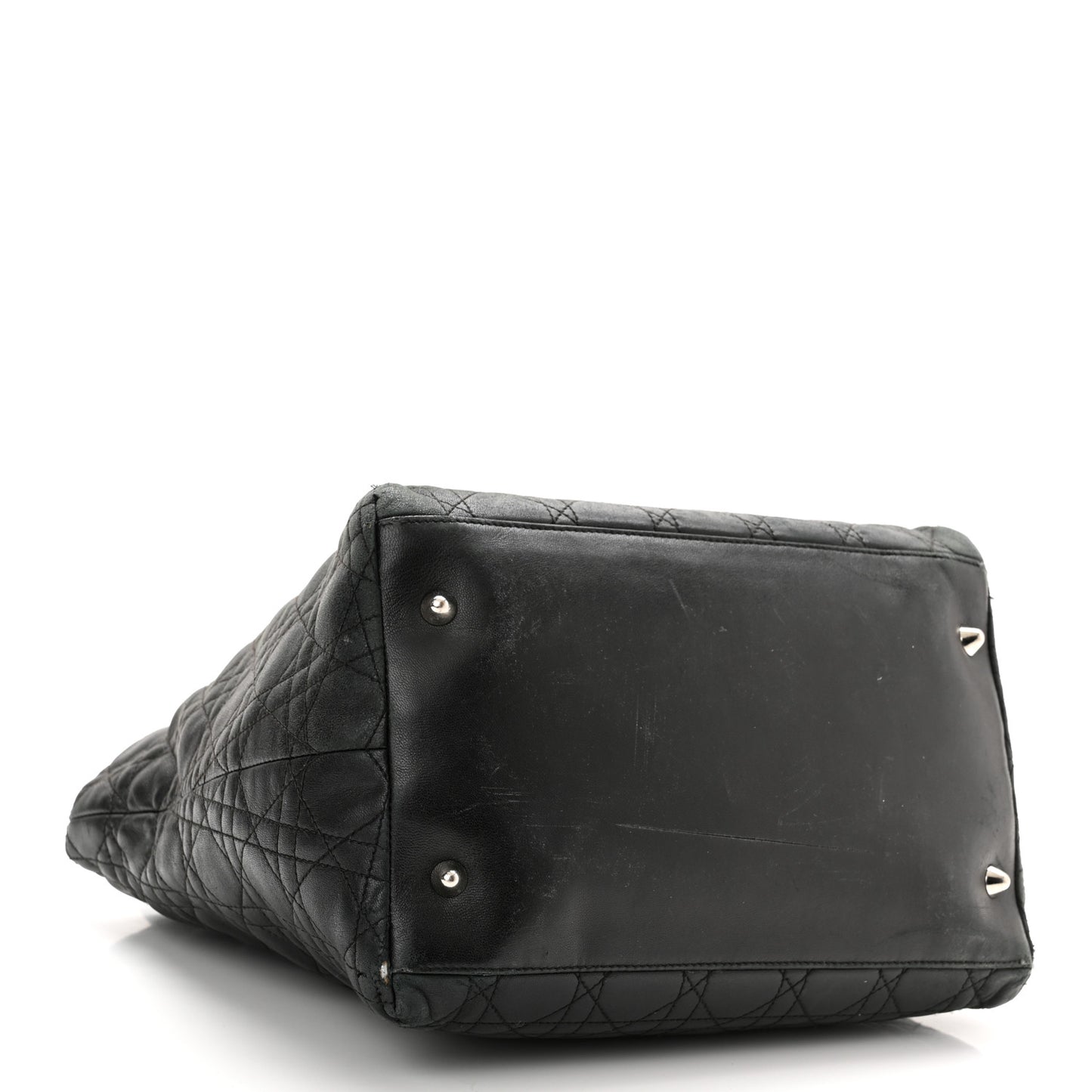 Lambskin Cannage Medium Soft Lady Dior Black