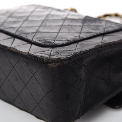 Chanel Lambskin Quilted Medium Double Flap Black 28 of 32