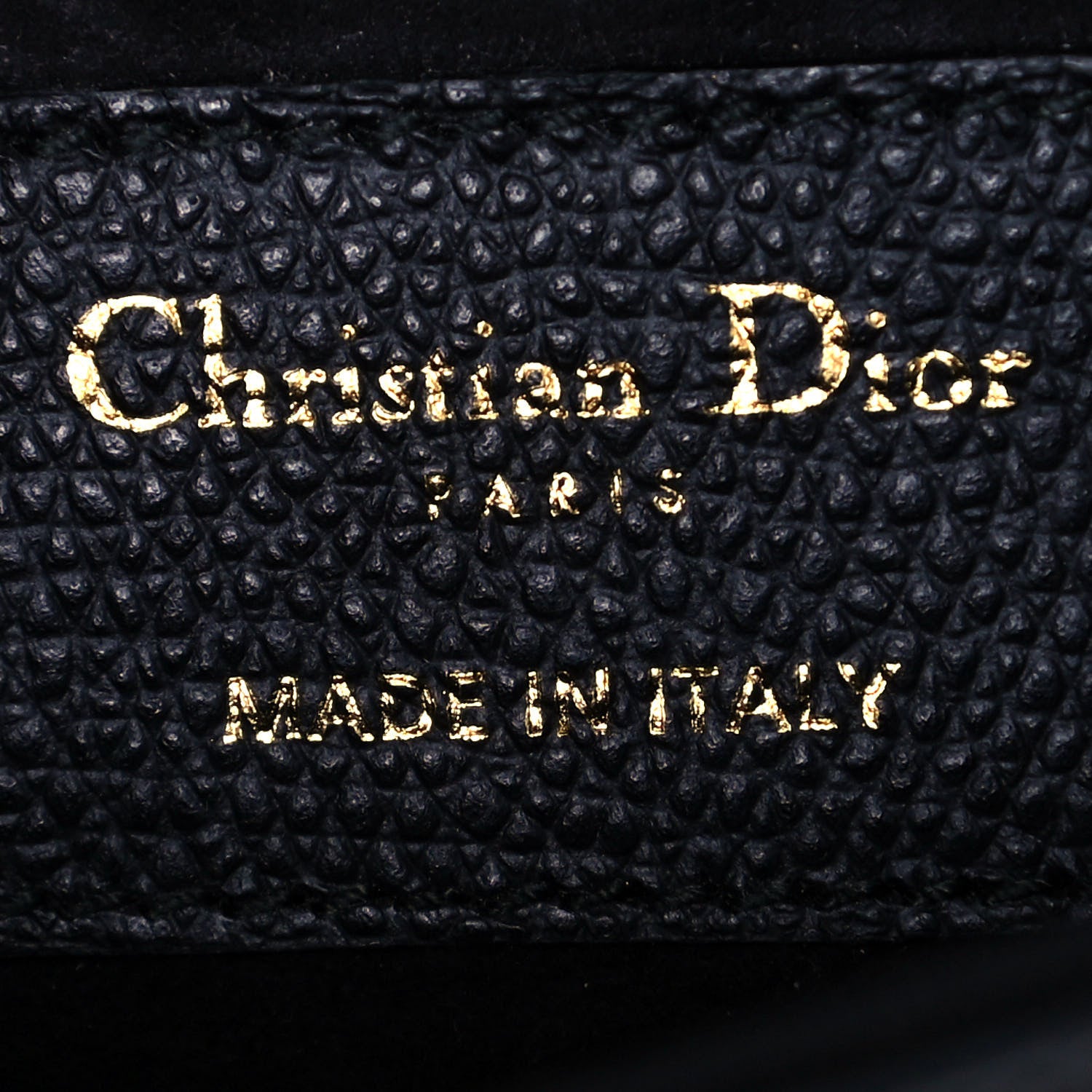 Christian Dior Grained Calfskin Mini Saddle Bag Black 5 of 10
