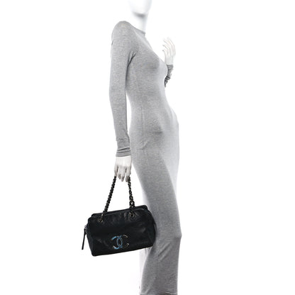 Chanel Calfskin Small Diamond Stitch Tote Black 2 of 11