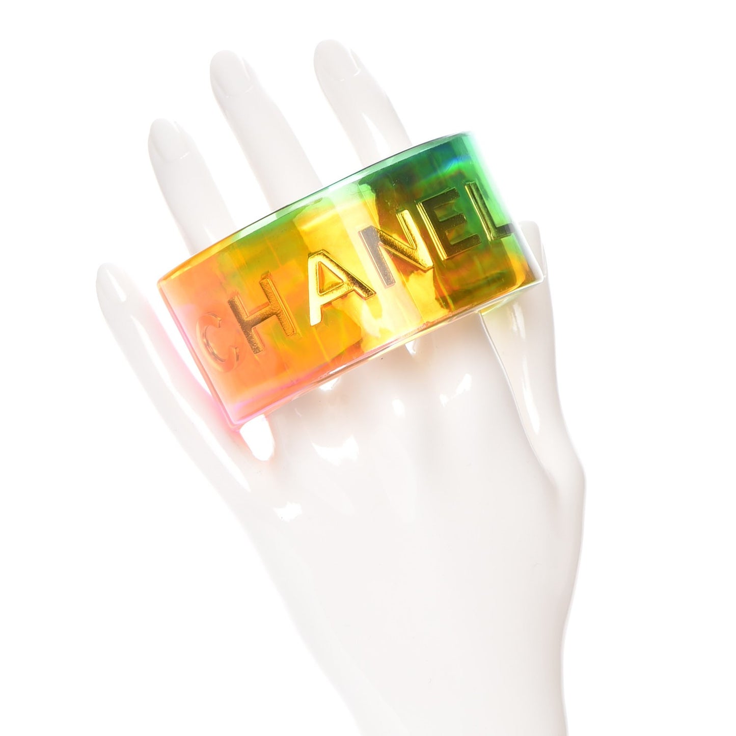 Resin Gradient Logo Bracelet Multicolor