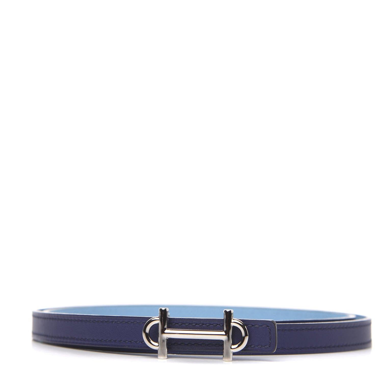 Hermes Swift Epsom 13mm Gamma Belt 85 Bleu Encre Bleu Du Nord 1 of 5