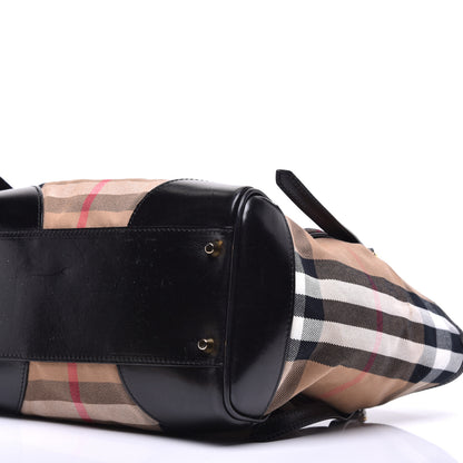 Burberry House Check Small Canterbury Tote Black 8 of 10