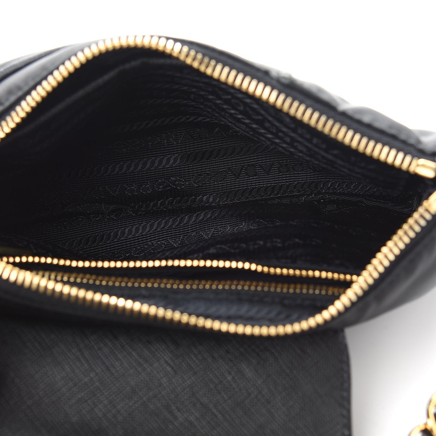 Tessuto Nylon Saffiano Crossbody Bag Black