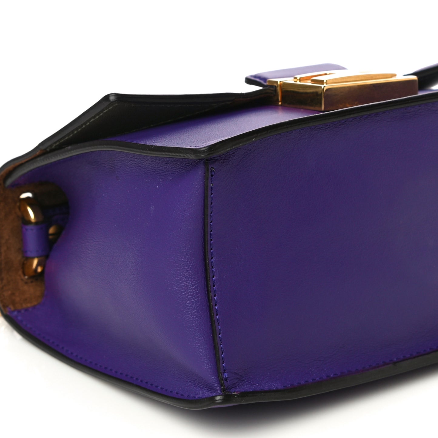 Vitello Grace Matte Small Kan U Shoulder Bag Purple Rain