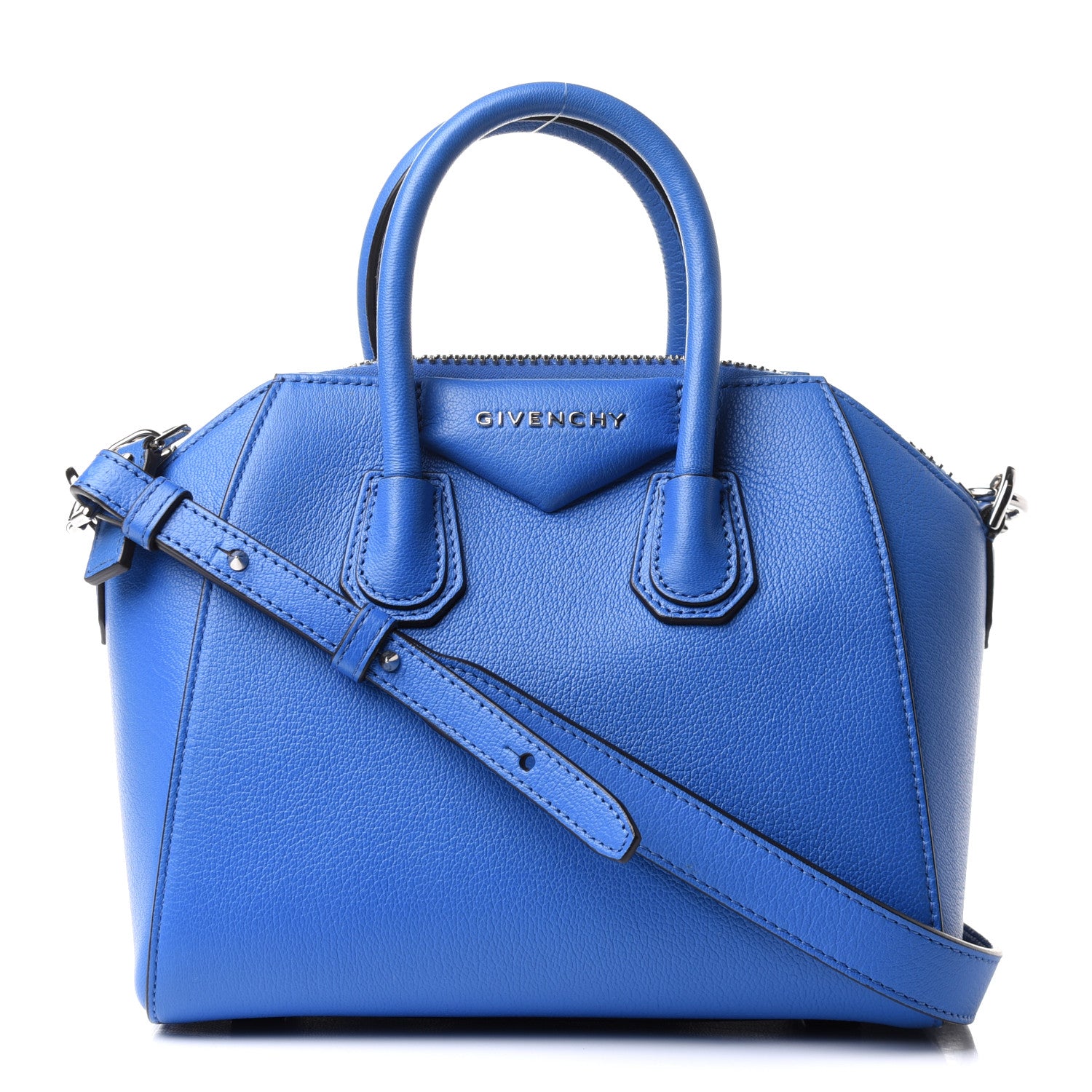 Givenchy Sugar Goatskin Mini Antigona Persian Blue 1 of 10