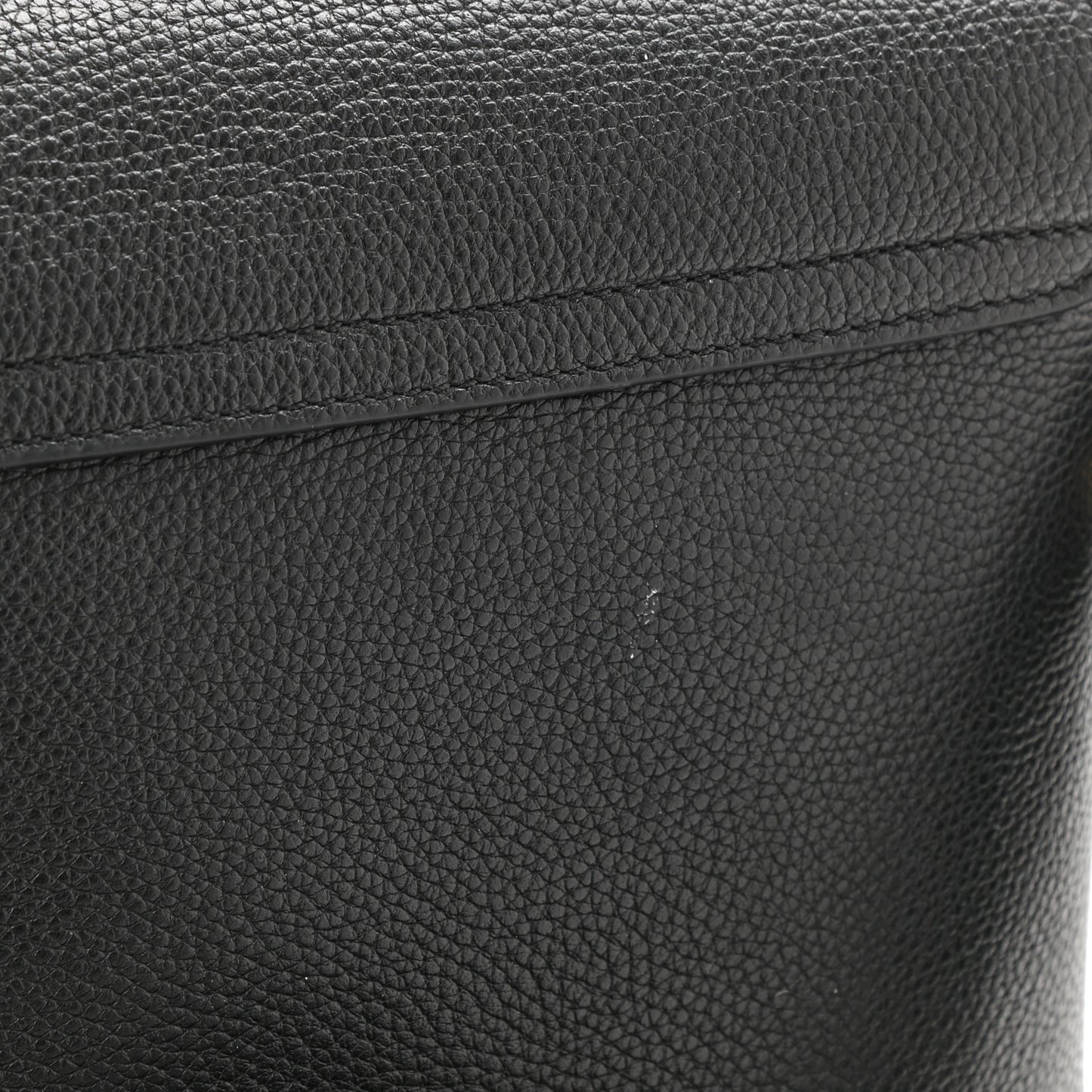 Grainy Calfskin Vintage Check Note Crossbody Bag Black