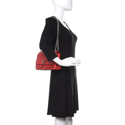 Louis Vuitton Monogram Cuir Plume Ecume Very Chain Bag Rubis Red 2 of 13